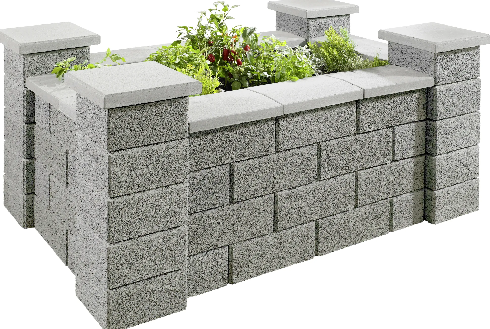 Kann Hochbeet-Set 1 Garten 230 x 150 x 85 cm grau