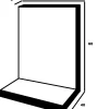 Kann L-Stein 80 x 40 x 40 cm grau