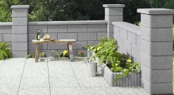 Kann Mauerstein Garten 50 x 25 x 20 cm grau