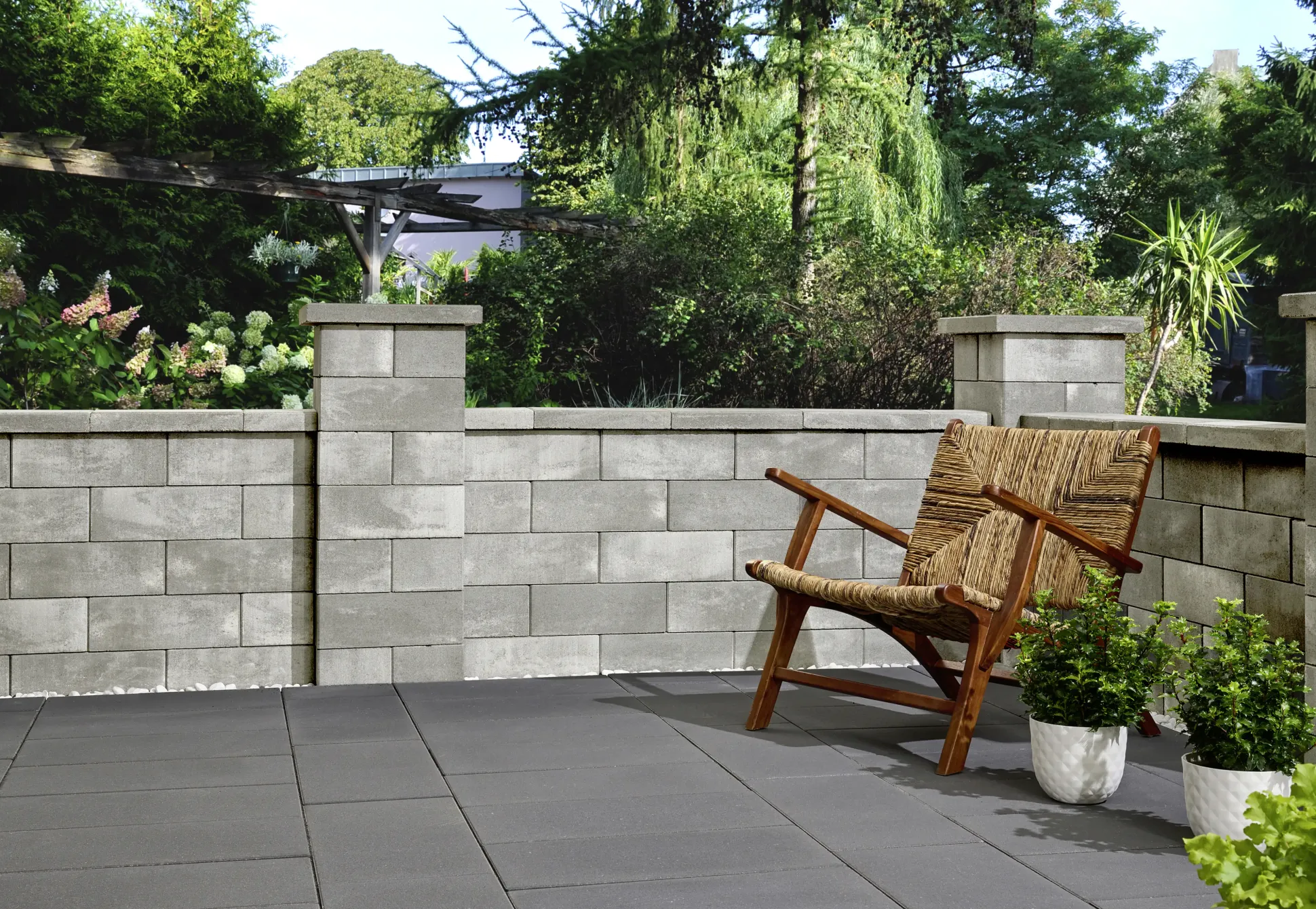 Kann Mauerstein Lindeza 40 x 20 x 15 cm grau-alpin