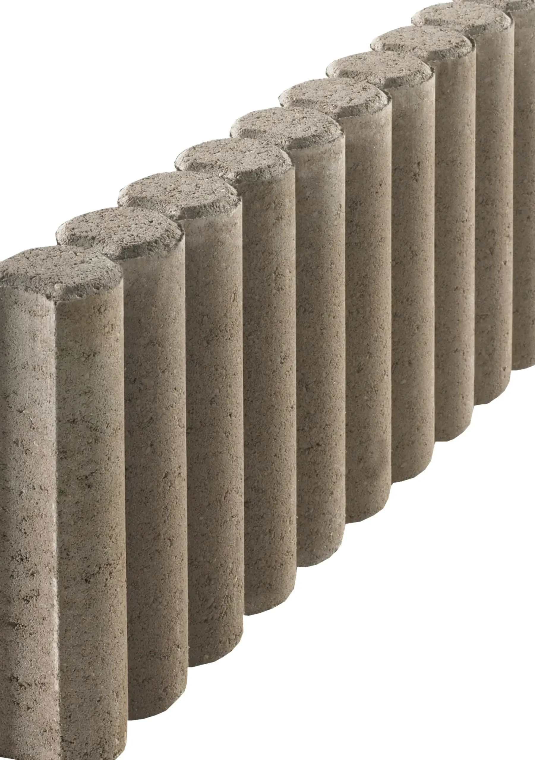 Kann Palisade 10er-Element 25 x 50 x 6 cm braun