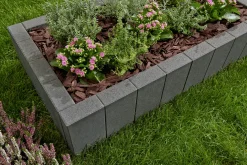 Kann Palisade Rechteck 50 x 25 x 6 cm anthrazit
