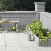 Kann Pfeilerabdeckung Garten 45 x 45 x 6 cm grau