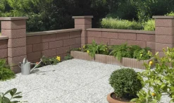 Kann Pfeilerabdeckung Garten 45 x 45 x 6 cm braun