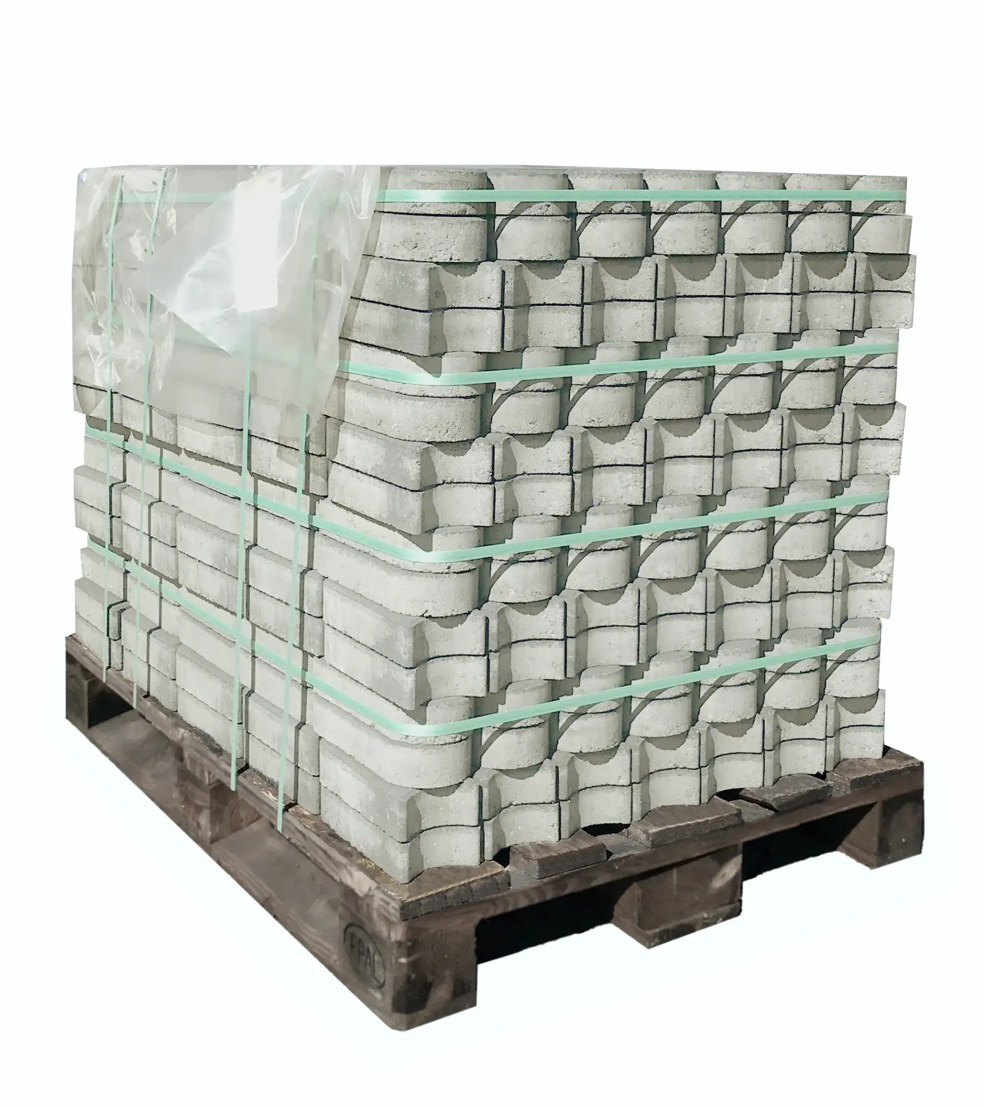 Kann Rasenkante Mini 24 x 10 x 4,5 cm grau 560 St. Palettenabnahme