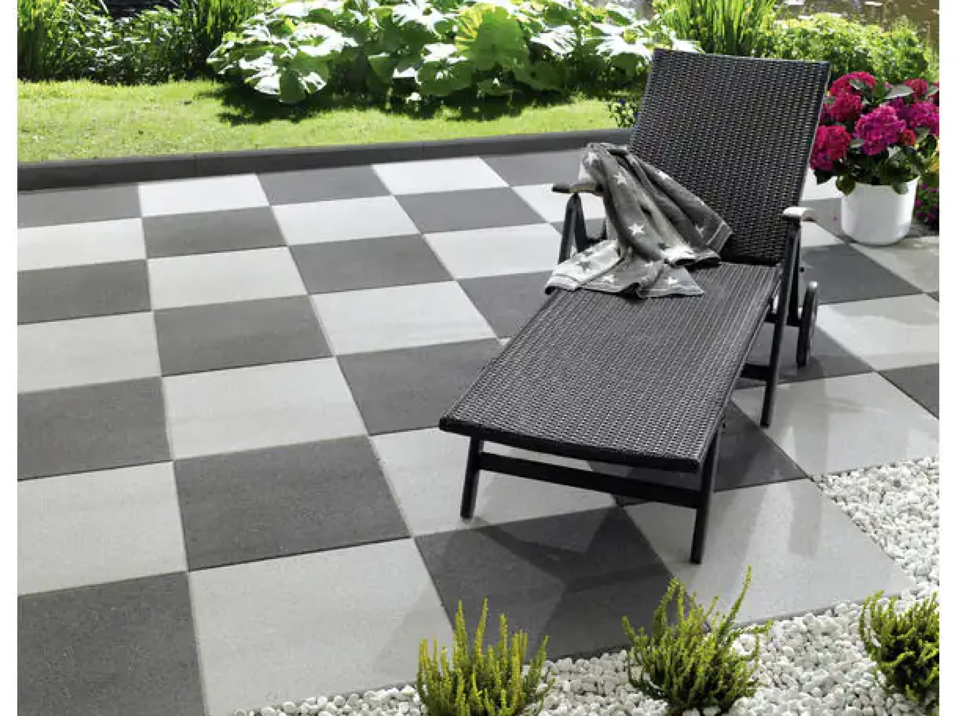 Kann Terrassenplatte Almelo 50 x 50 x 5 cm anthrazit