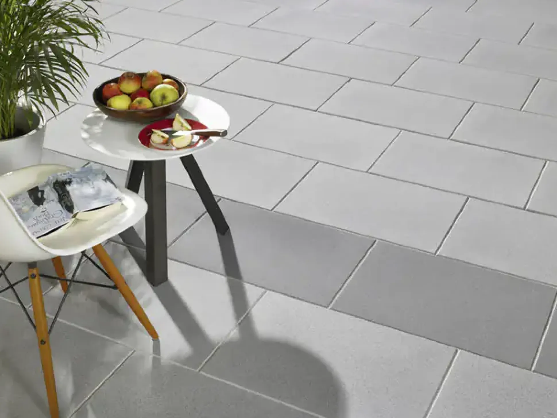 Kann Terrassenplatte Casavera 60 x 40 x 3,6 cm grau geschliffen