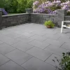 Kann Terrassenplatte Casavera 60 x 40 x 3,6 cm dunkelgrau geschliffen