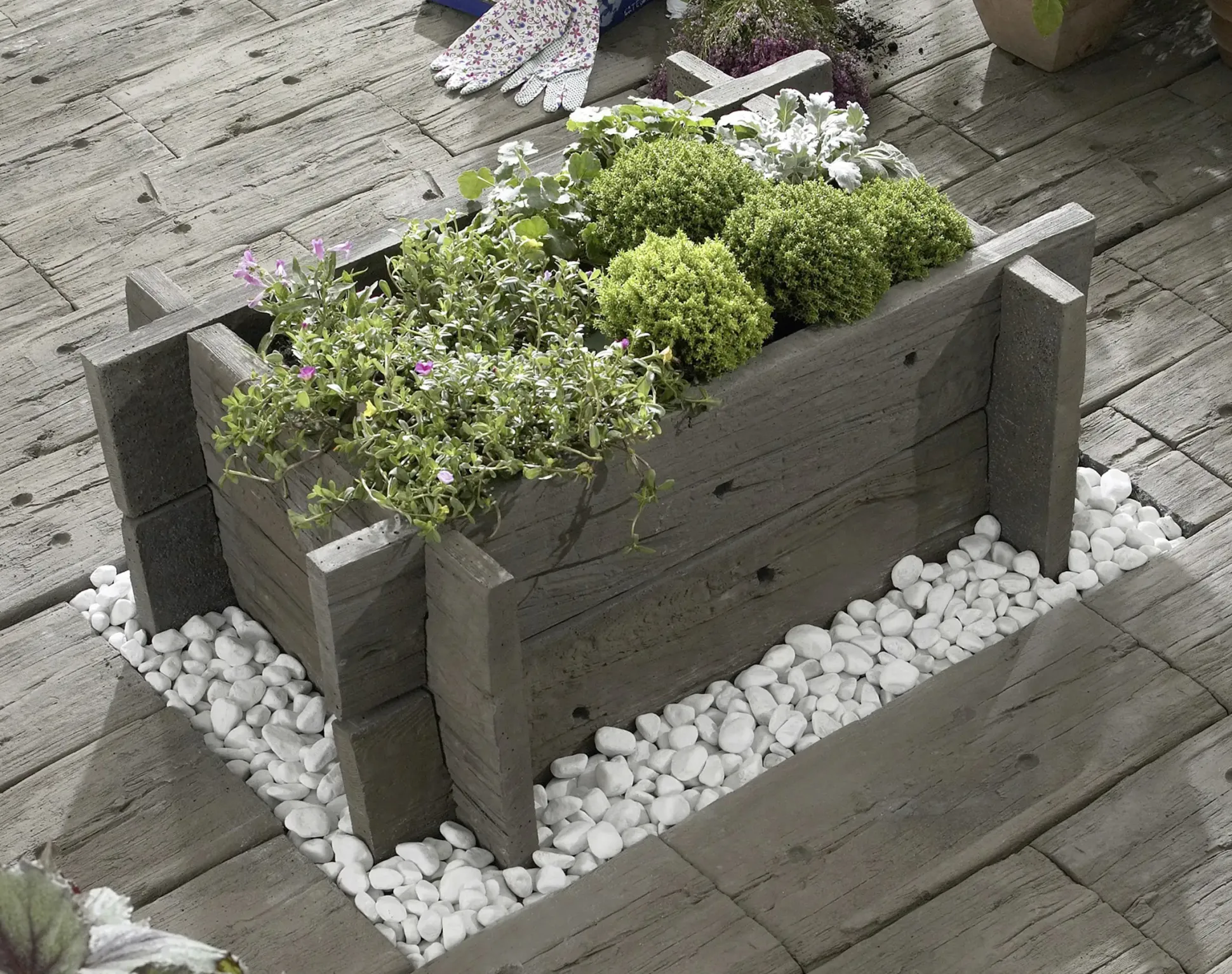 Kann VerbindungsElement Antik 70 x 40 x 5 cm braun