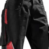 Kübler kurze Arbeitshose schwarz/rot
