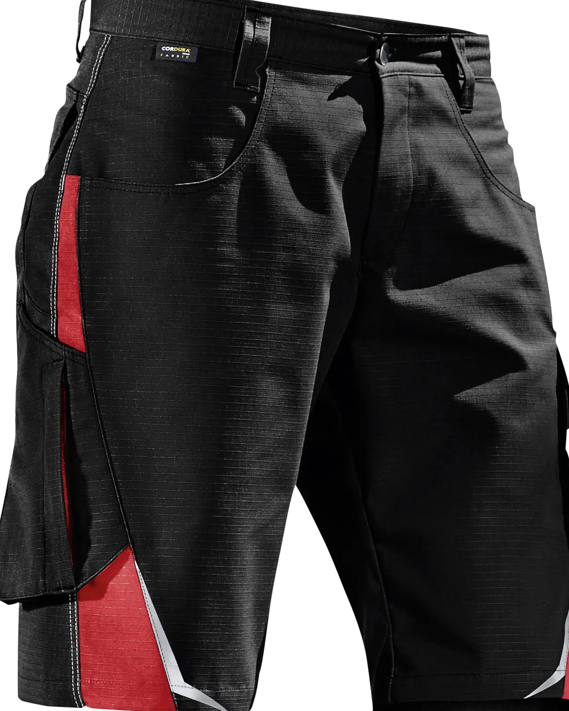 Kübler kurze Arbeitshose schwarz/rot