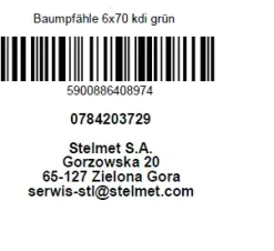 Kesseldruckimprägnierter Baumpfahl 70 cm, Ø 6 cm