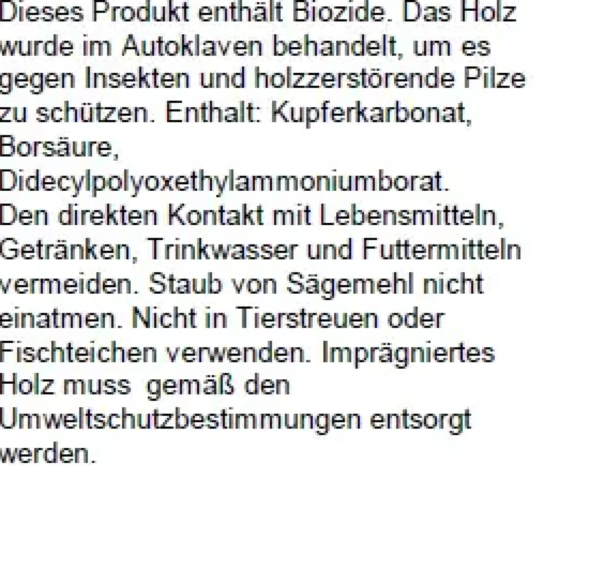Kesseldruckimprägnierter Baumpfahl 70 cm, Ø 6 cm