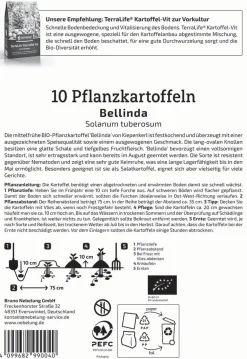Kiepenkerl Bio Pflanzkartoffel Bellinda 10 Stück