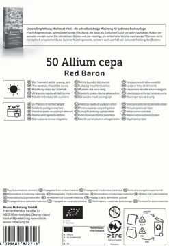 Kiepenkerl Bio Steckzwiebel Red Baron Gr. 10/21, 50 Stück