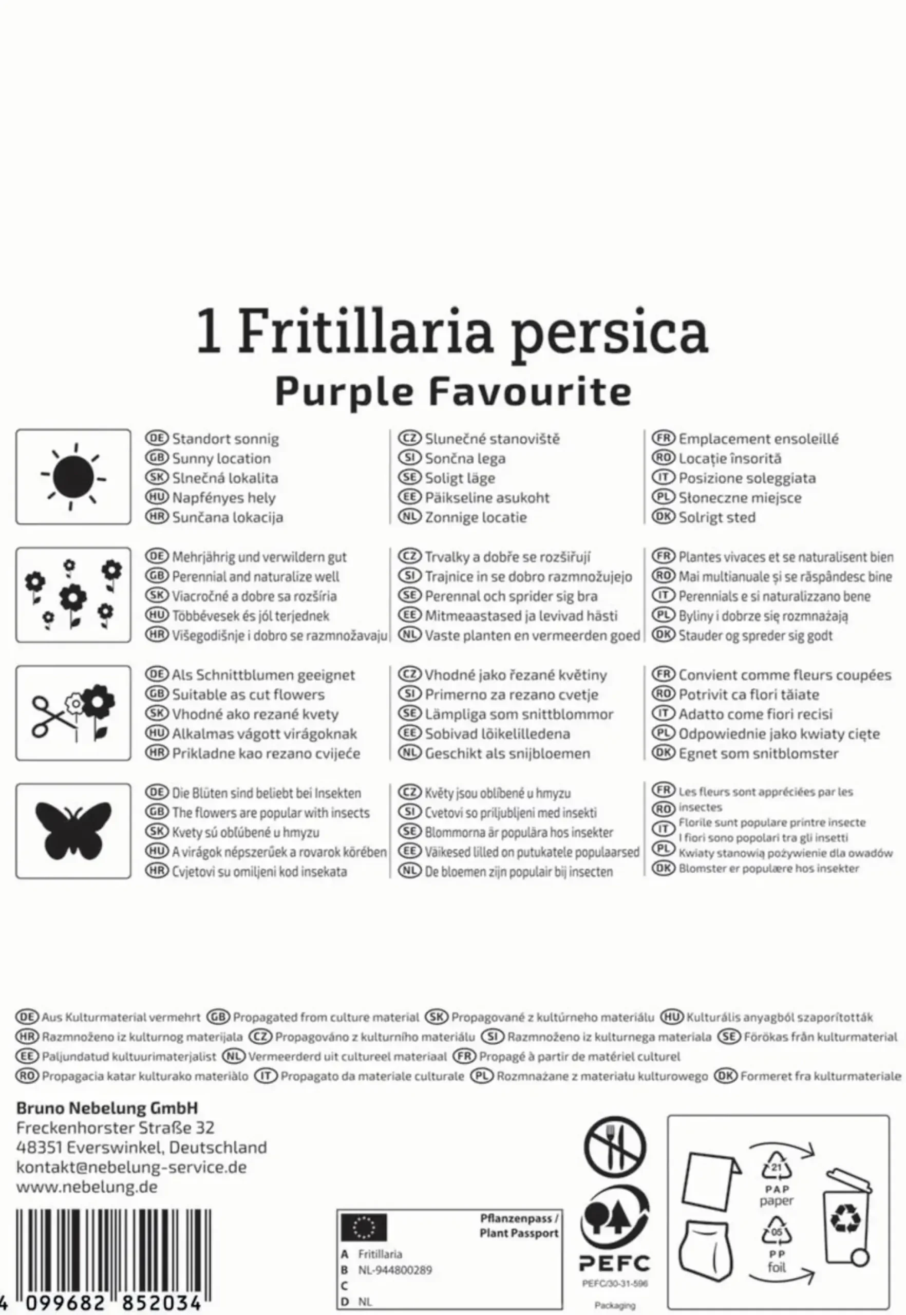 Kiepenkerl Herbstblumenzwiebel Profi-Line Persische Kaiserkrone Purple Favourite 1 Stück