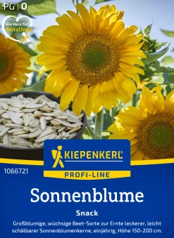 Kiepenkerl Profi-Line Blumensamen Sonnenblumen Snack für ca. 20 Pflanzen