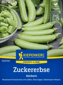 Kiepenkerl Profi-Line Saatgut Zuckererbsen Delikett für ca. 2,4 – 4 m²