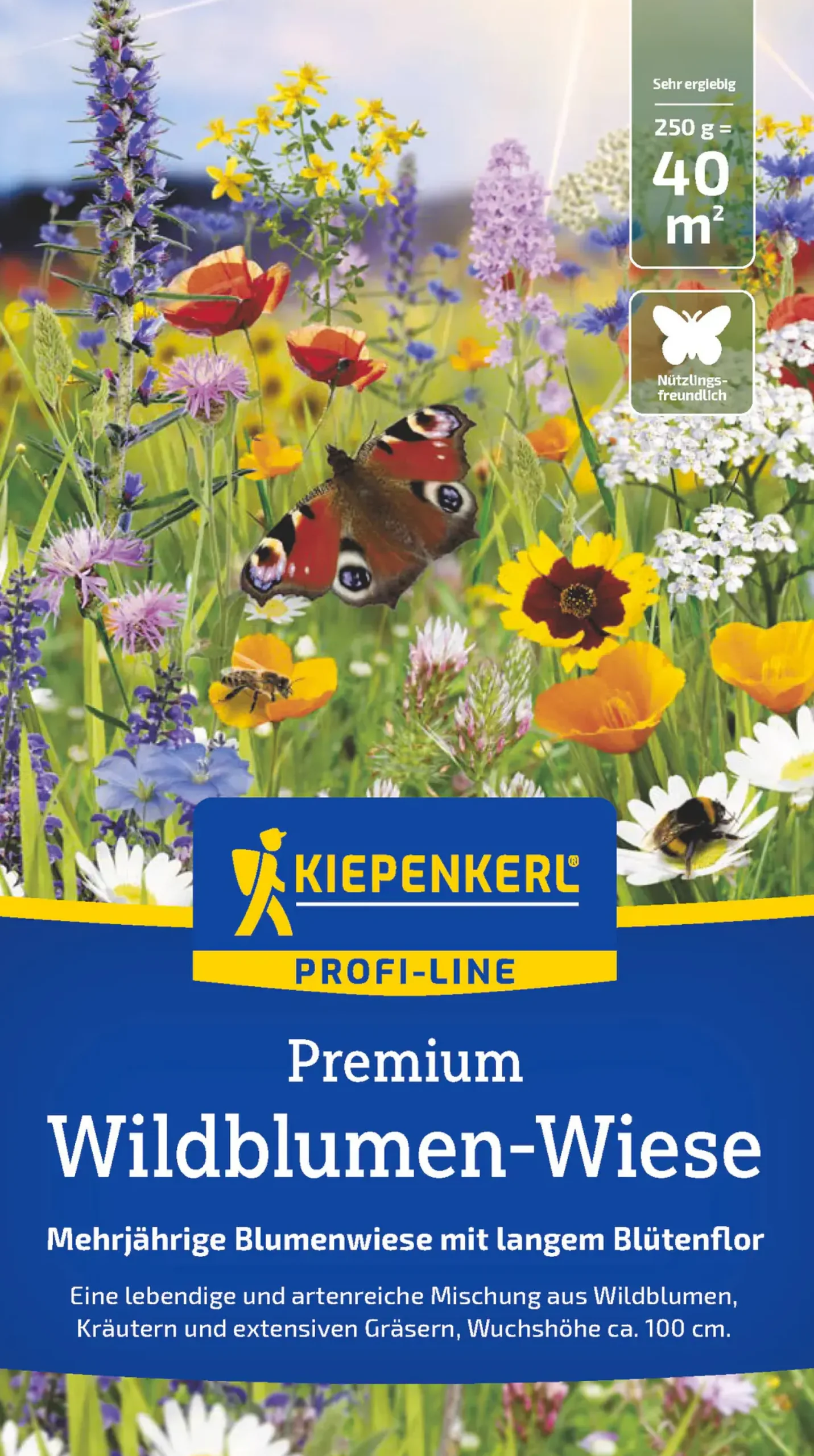 Kiepenkerl Profi-Line Saatgut Premium Wildblumen-Wiese für ca. 40 m²