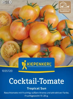 Kiepenkerl Saatgut Cocktail-Tomaten Tropical Sun F1 für ca. 6 Pflanzen