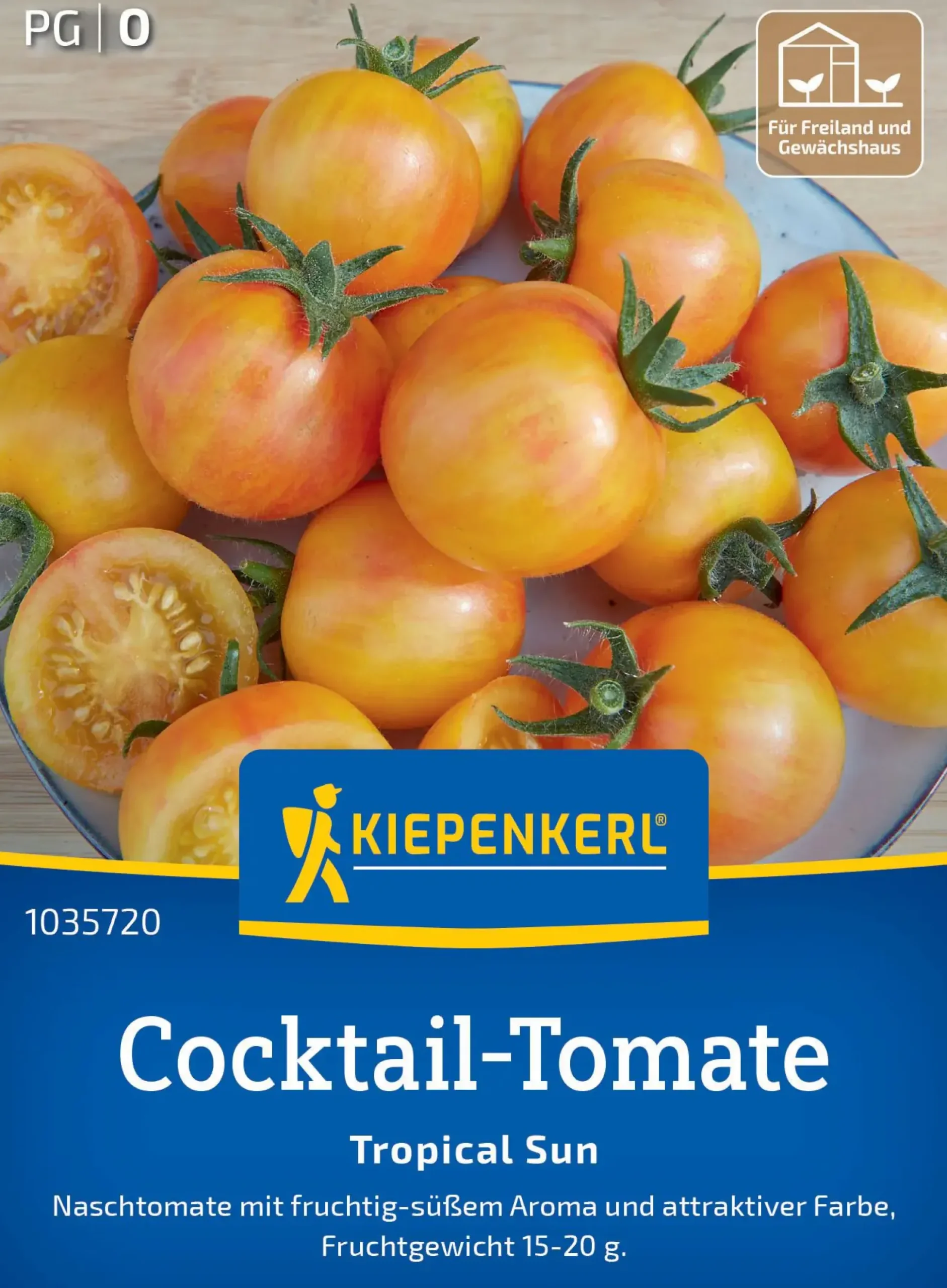 Kiepenkerl Saatgut Cocktail-Tomaten Tropical Sun F1 für ca. 6 Pflanzen
