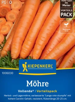 Kiepenkerl Saatgut Möhrensamen Vollenda Vorteilspackung für ca. 25 – 36 m²