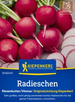 Kiepenkerl Saatgut Radieschen Riesenbutter/Vitessa für ca. 1 – 1,8 m²