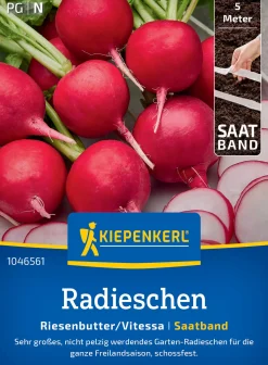 Kiepenkerl Saatgut Radieschen Riesenbutter/Vitessa für bis zu 5 lfd. Meter