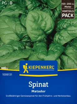 Kiepenkerl Saatgut Spinat Matador Vorteilspackung für ca. 2 – 3 m²