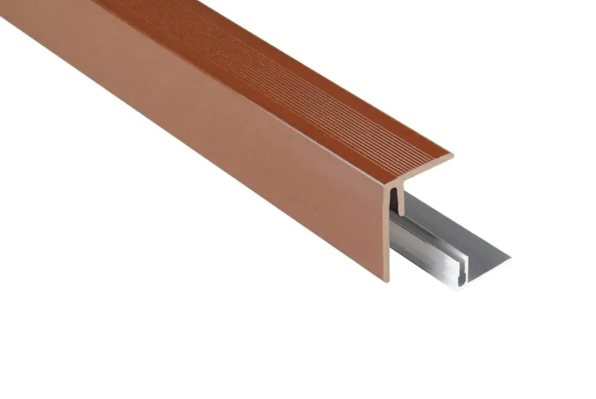 Kovalex Seitenabschluss WPC 250 x 6,4 x 4,8 cm braun inkl. Befestigung