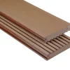 Kovalex Terrassendiele WPC Standard V 14,5 x 2,6 cm braun gebürstet Meterware