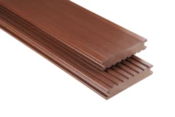 Kovalex Terrassendiele WPC Standard V 14,5 x 2,6 cm braun glatt Meterware