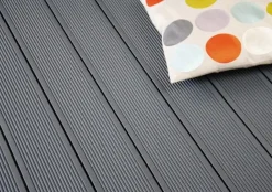 Kovalex Terrassendiele WPC 300 x 14,5 x 2,6 cm steingrau mattiert