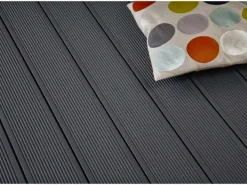 Kovalex Terrassendiele WPC 14,5 x 2,6 cm anthrazit mattiert Meterware