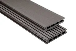 Kovalex Terrassendiele WPC Standard 14,5 x 2,6 cm graubraun gebürstet Meterware