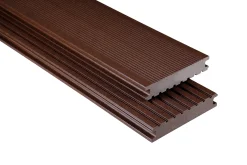 Kovalex Terrassendiele WPC Standard V 14,5 x 2,6 cm schoko glatt Meterware