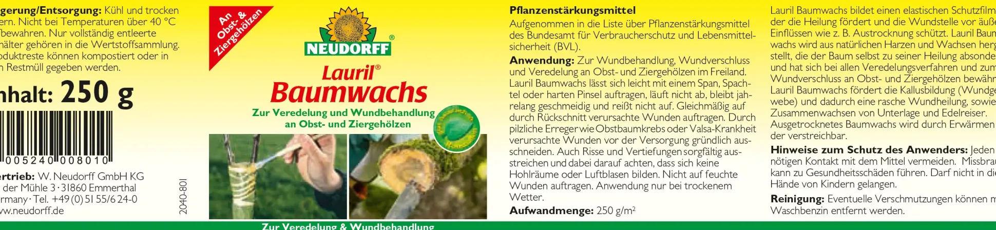 Lauril Baumwachs 250 g