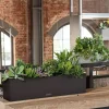 Lechuza Balkonkasten Balconera Stone 80 graphitschwarz
