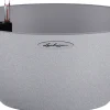 Lechuza Blumenschale-Set Cuberto Stone 30 Kunststoff steingrau Ø 30 x 13,5 cm