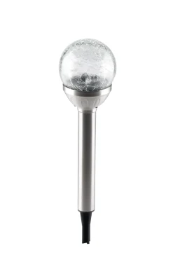 LED Solarleuchte Glas RGB 34 cm