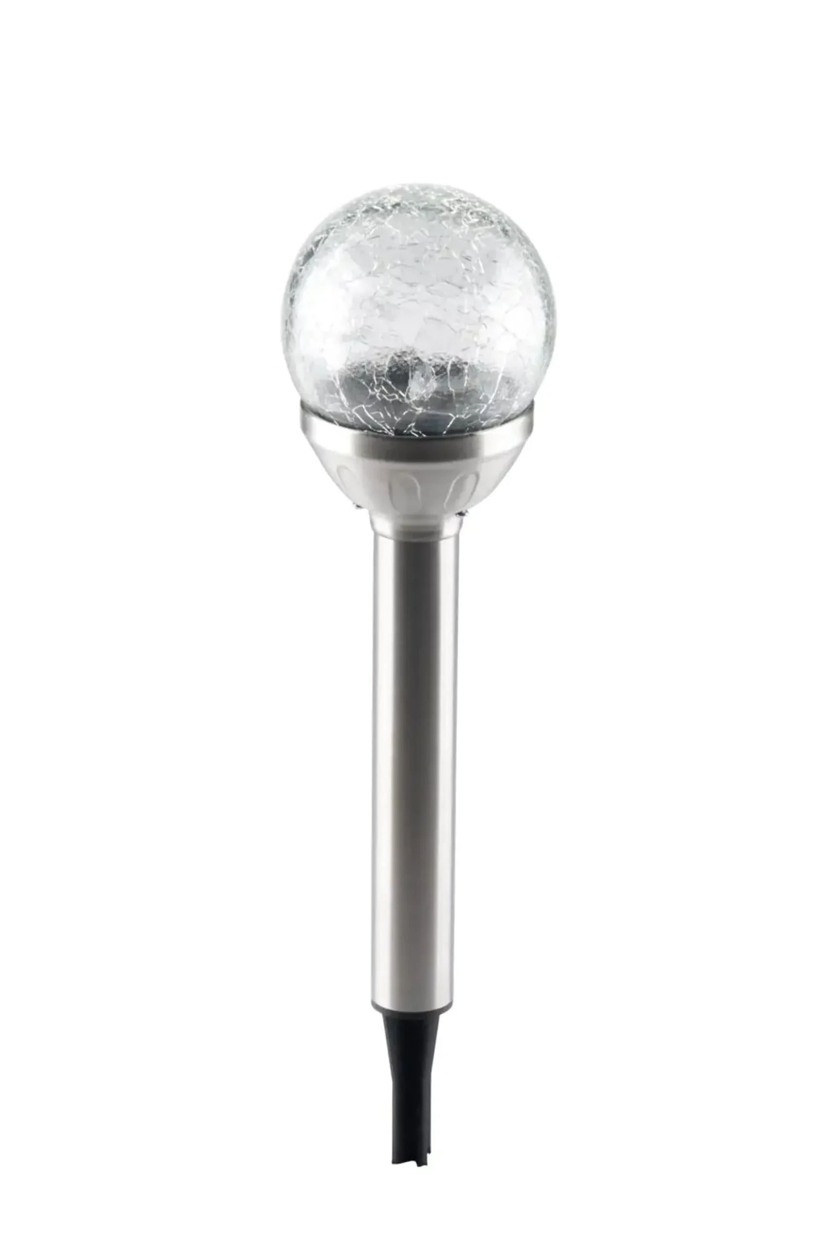 LED Solarleuchte Glas RGB 34 cm