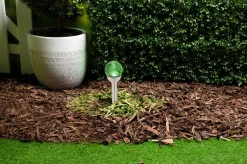 LED Solarleuchte Glas RGB 34 cm