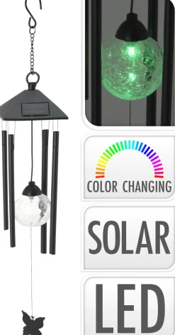 LED Solarleuchte Windspiel