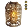 Light & More LED Dekoleuchte Korb mit Kerze mit Flammeneffekt 38 x 27 cm