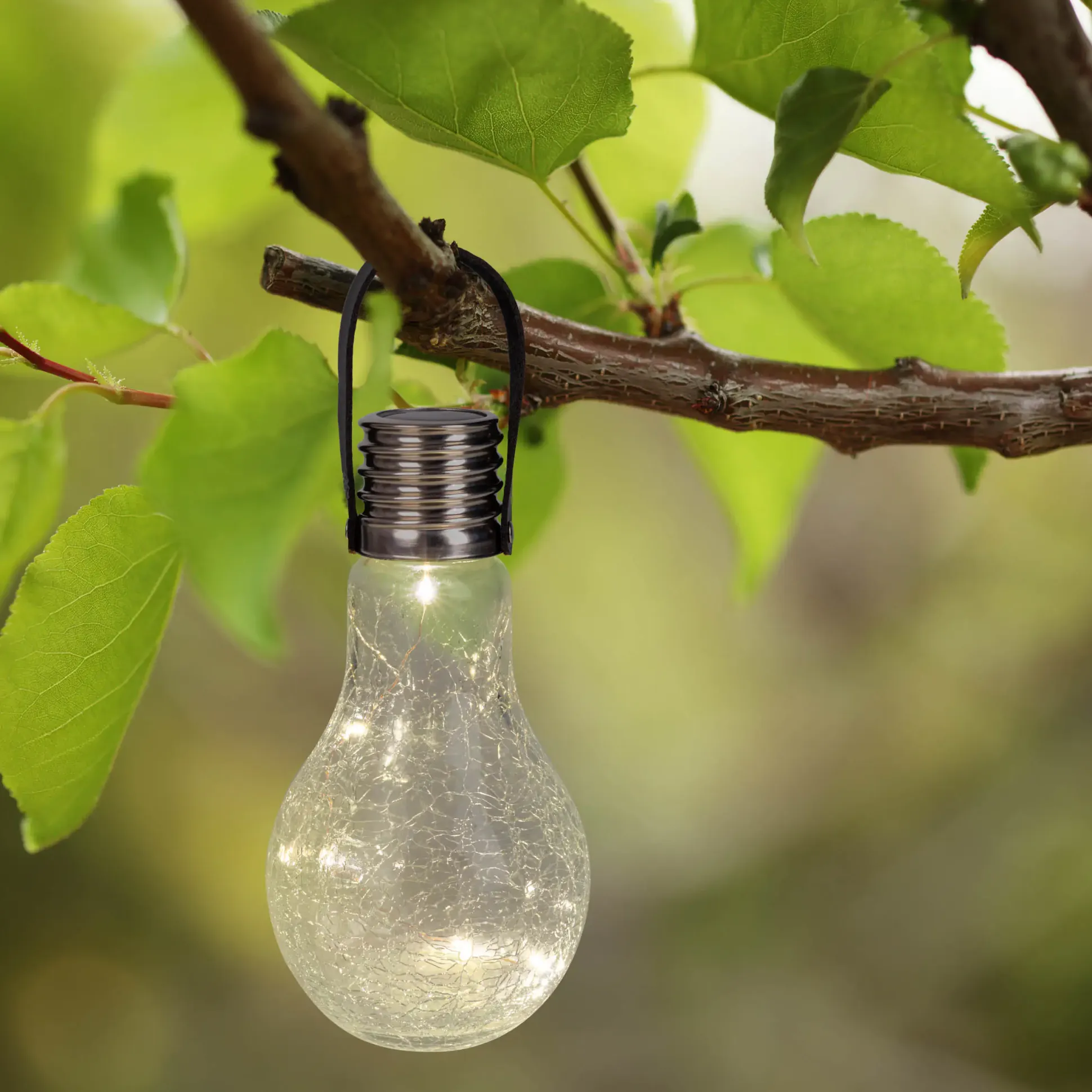 Light & More LED Solar-Glühbirne warmweiß