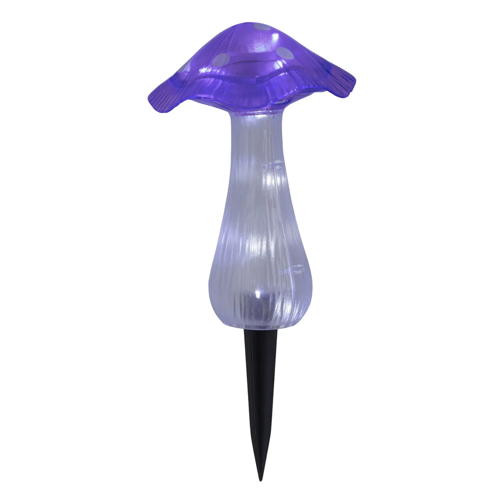 Light & More LED Solarleuchte Pilz lila