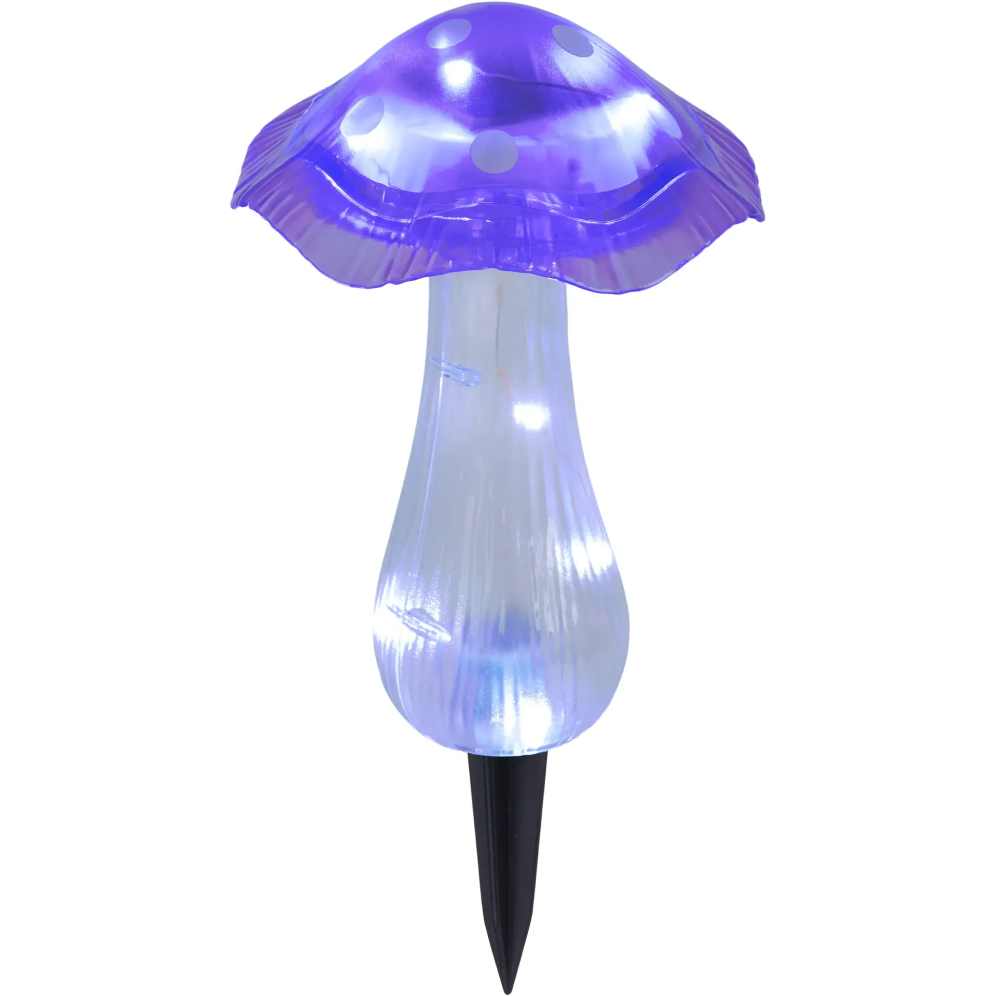 Light & More LED Solarleuchte Pilz lila