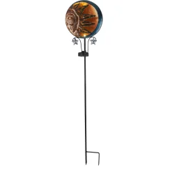 Light & More LED Solarleuchte Sonne schwarz