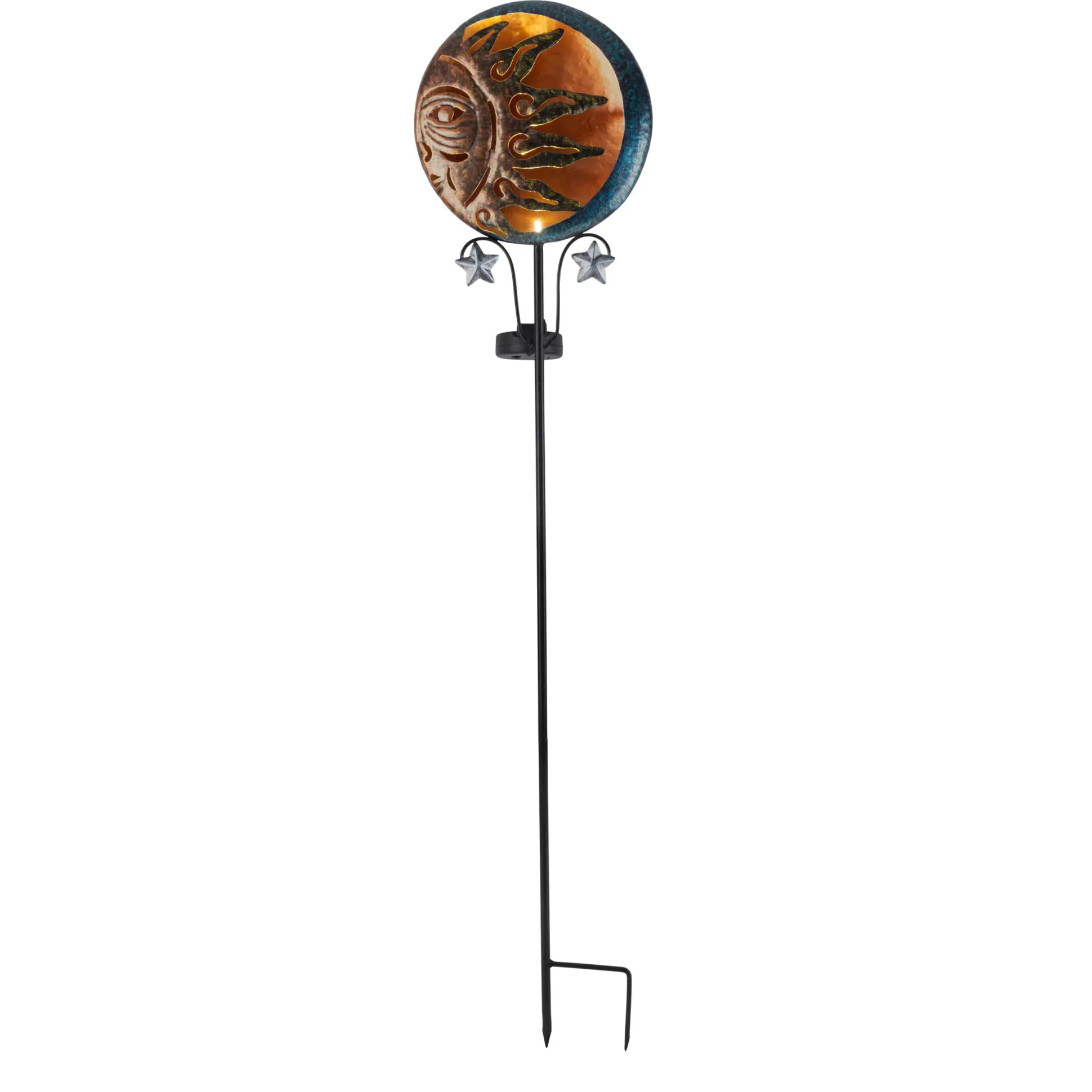 Light & More LED Solarleuchte Sonne schwarz