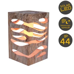 Light & More LED Solarleuchte braun